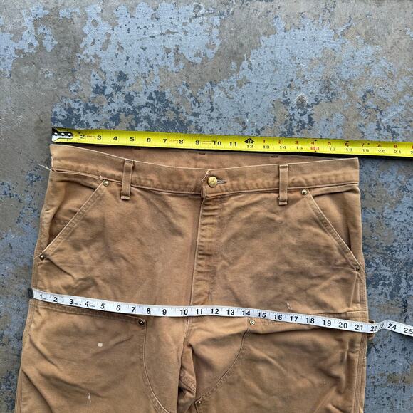 Vintage Carhartt B01 BRN Tan Double Knee Pants - Picture 6 of 7